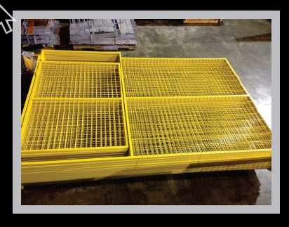 Temporary fence gate configuration