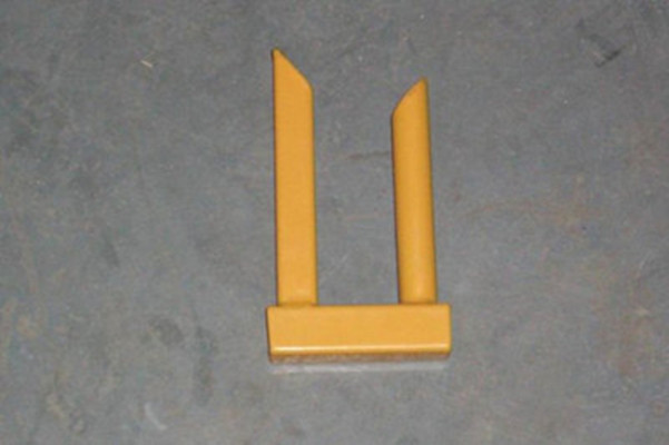 Yellow temporary fence top clip